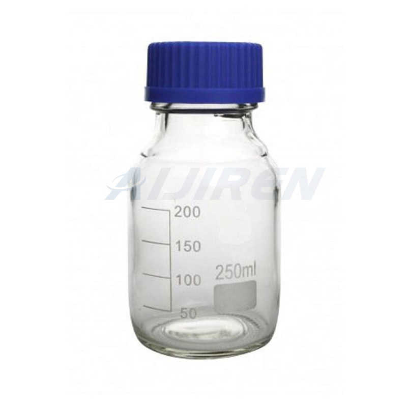 chemical laboratory container clear reagent bottle